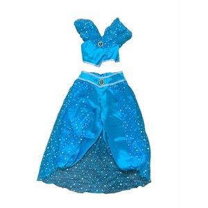 Princess Jasmine Costume Girls age 2-3 Years Blue embroidered dress dress up